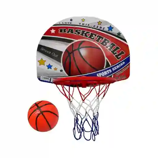 Kit De Tablero De Baloncesto Aro + Malla + Pelota/ Atw