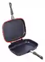 Sarten Doble Parrilla Mármol Shaffhausen Antiherente 36 Cm