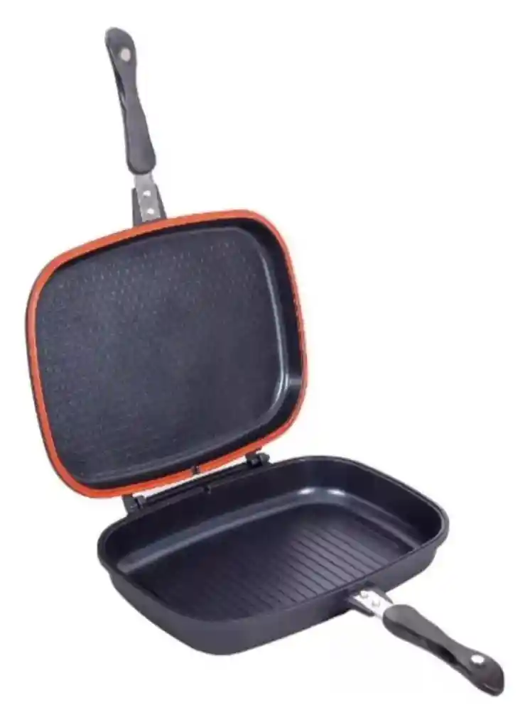 Sarten Doble Parrilla Mármol Shaffhausen Antiherente 36 Cm