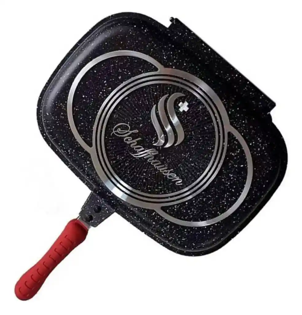 Sarten Doble Parrilla Mármol Shaffhausen Antiherente 36 Cm