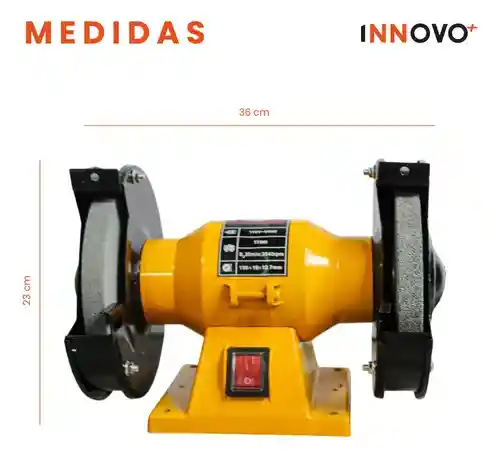 Esmeril De Mesa Banco 6 Pulgadas 170 W 3540 Rpm Profesional Innovo