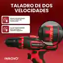 Taladro Con Estuche 18 V Inalambrico 2 Velocidades Práctico Para Hogar