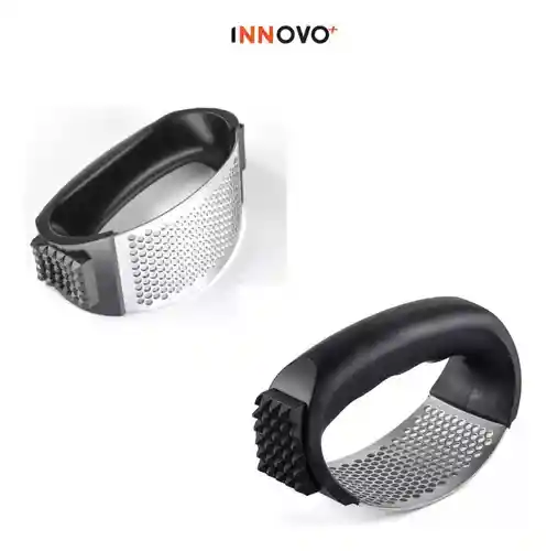 Triturador Machacador Pica Ajo 2 En 1 Garlic Press Innovo Acero Inoxidable