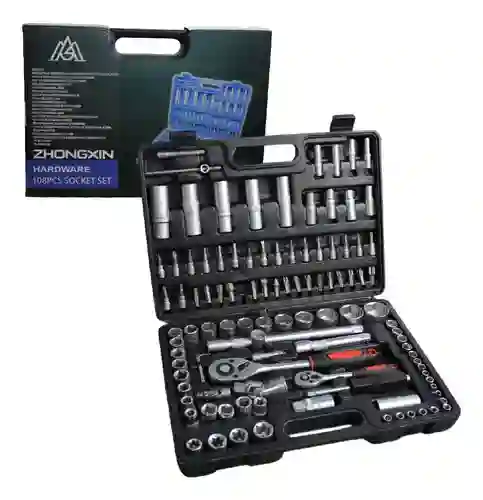 Juego De Copas Rachet Con Estuche Herramienta Manual 108 Pz Innovo