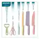 Set De Cuchillos Knife Bali 6 Piezas Con Pelador De Papa Innovo