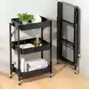 Carro Plegable Organizador 3 Niveles Metalico Cocina Hogar