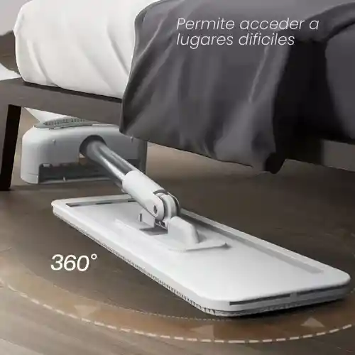 Trapero Barredor Con 2 Mopas Microfibra Limpieza De Pisos Innovo
