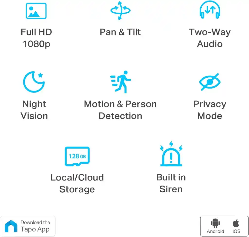 Cámara De Seguridad Smart Visión Nocturna Incluida Blanca