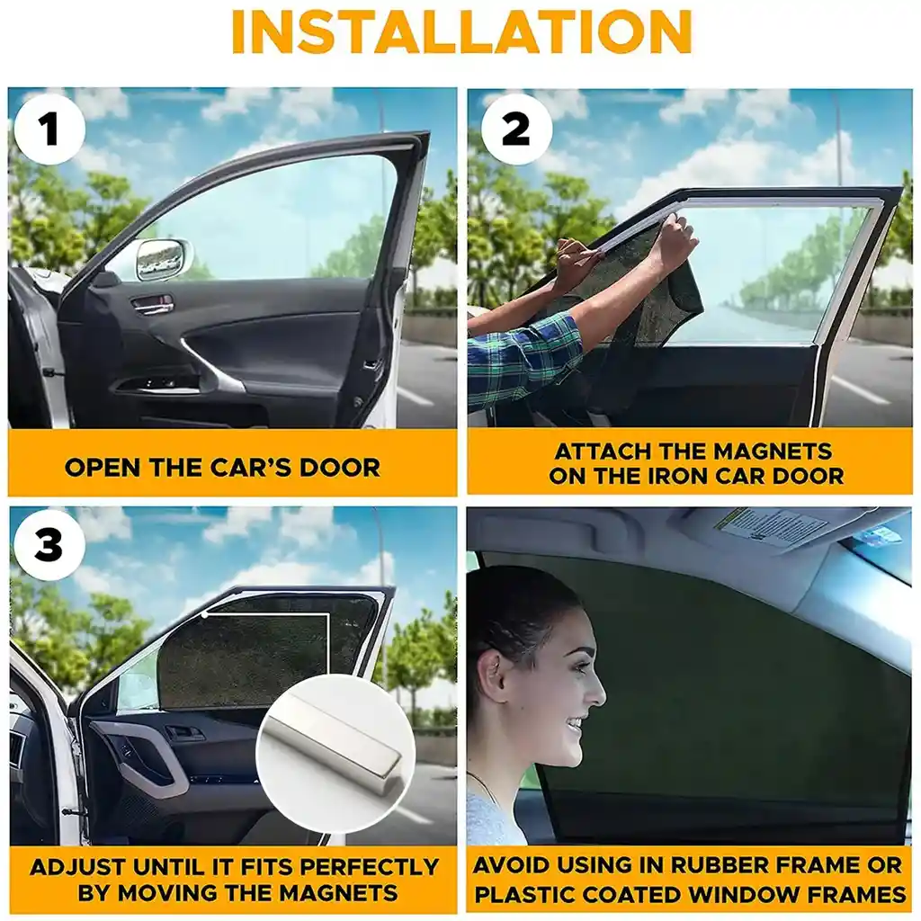 Cubre Sol Ventana Para Carro X4