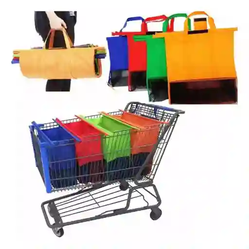 Set De Bolsas Para Mercar X4