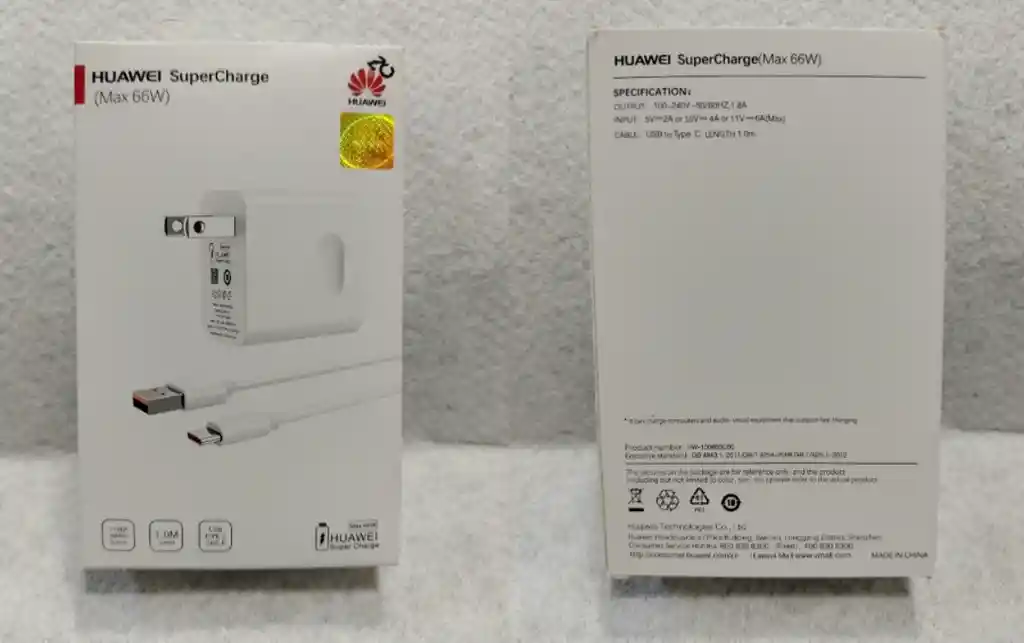 Cargador Huawei 66w Sello Dorado