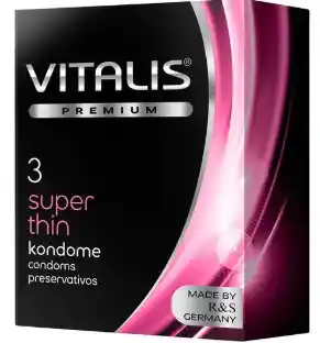 Kit Power Sex, Anillo Vibrador, Preservativo Vitalis Super Thin Y Lubricante Multiorgasmo