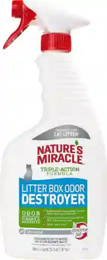 Nature Miracle Gato Destructor De Olores Caja Arena Sin Perfume 24 Oz