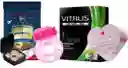 Kit Power Sex, Anillo Vibrador, Preservativo Vitalis X-large Y Lubricante Multiorgasmo