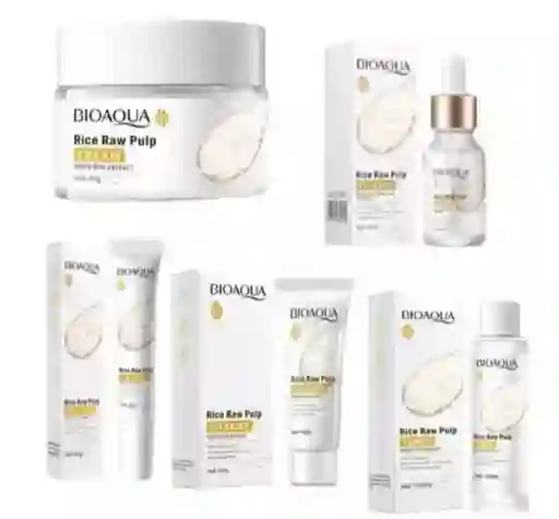 Bioaqua Kit De Arroz X 5 Rutina Facial Coreana