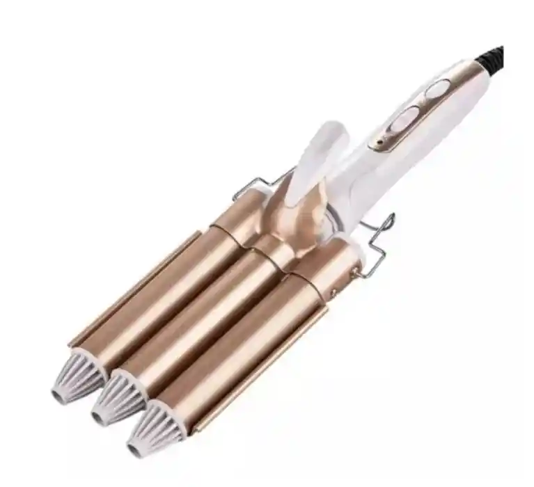 Pinza Rizadora Profesional Para Ondas 3 Tubos