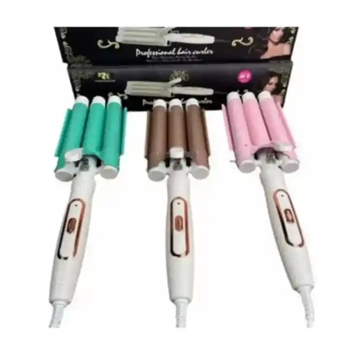 Pinza Rizadora Profesional Para Ondas 3 Tubos