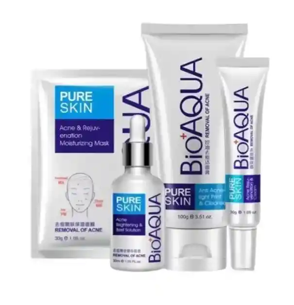 Kit Anti Acne Bioaqua X 3 + Mascarilla