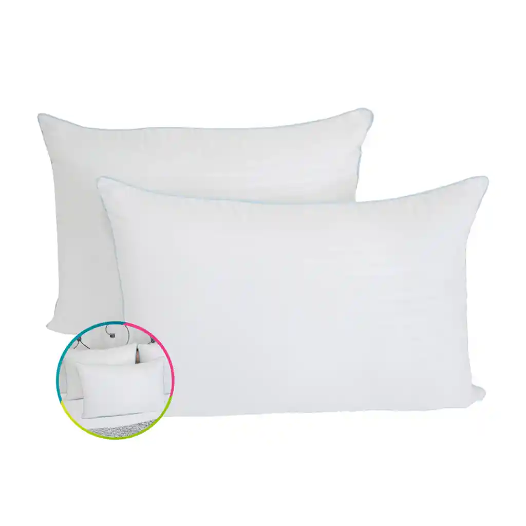 Set X 2 Almohadas Premium Hogareto - Calidad Y Descanso