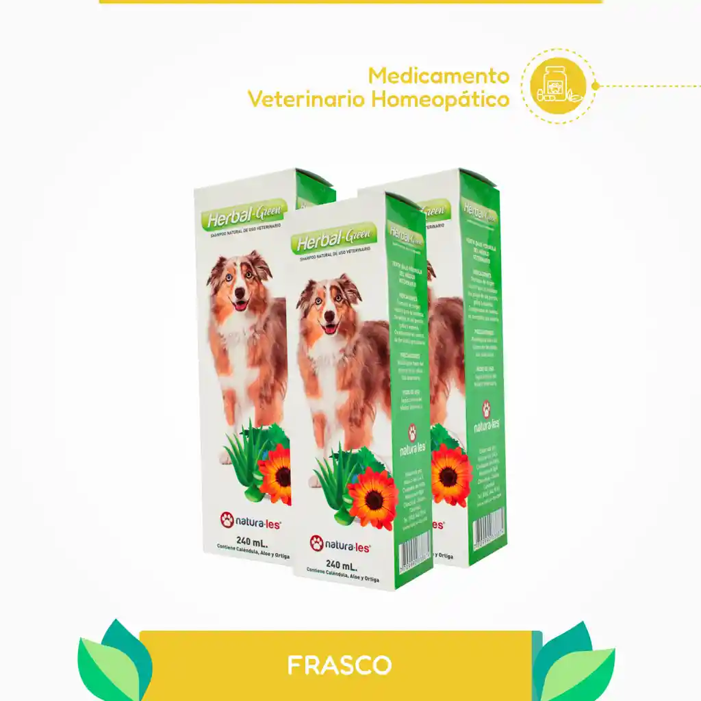 Shampoo Herbal Green Frasco X 240 Ml