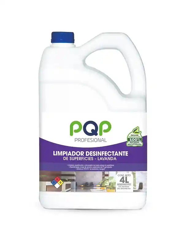Limpiador Desinfectante Lavanda Pqp Pro 4 Lt