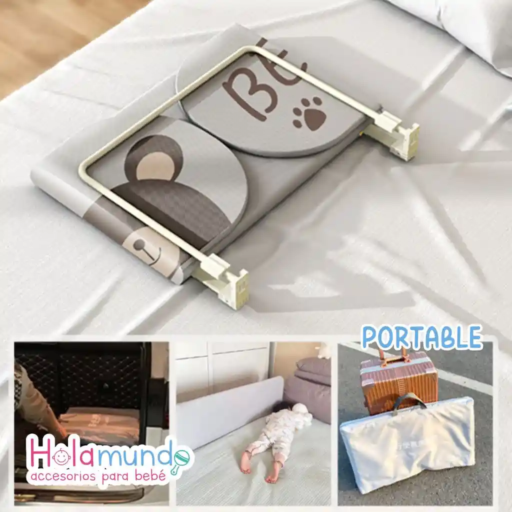 Baranda De Seguridad Plegable Para Cama O Cuna