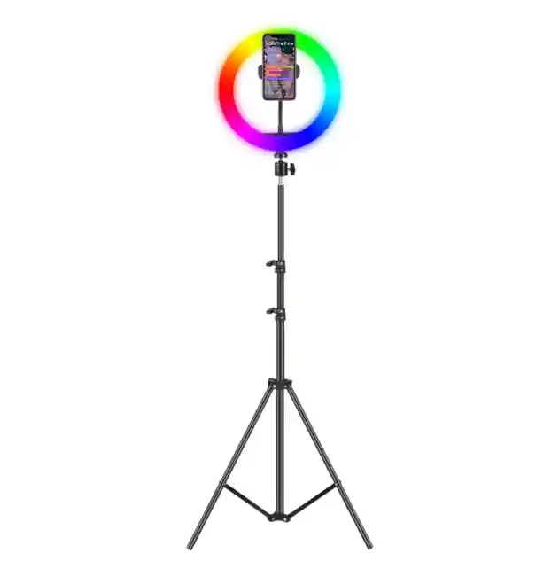 Aro De Luz Led Rgb Colores 33cm Mj33