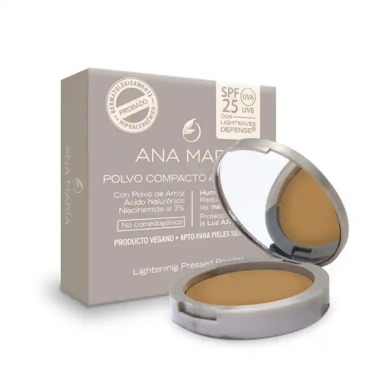 Polvo Compacto Aclarante Y Humectante ( Cocoa )