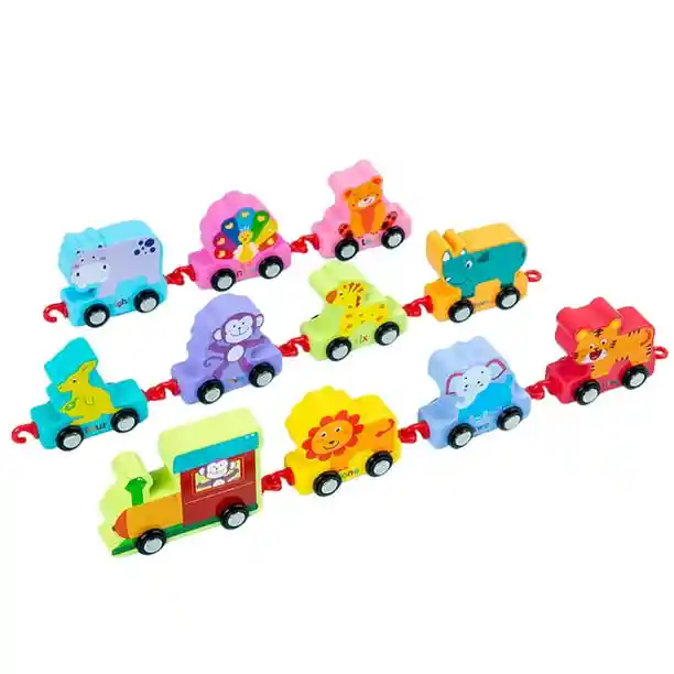 Tren De Animales Conectables Didáctico