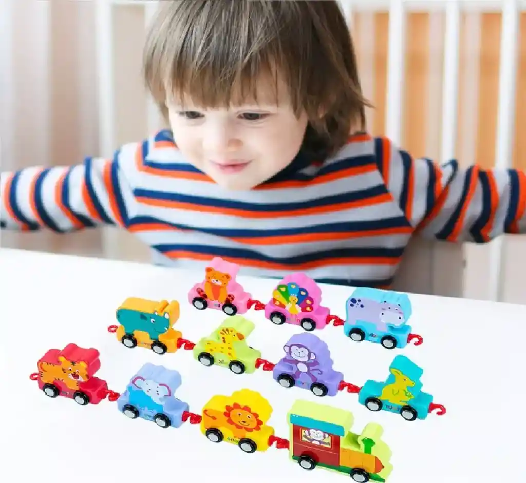 Tren De Animales Conectables Didáctico