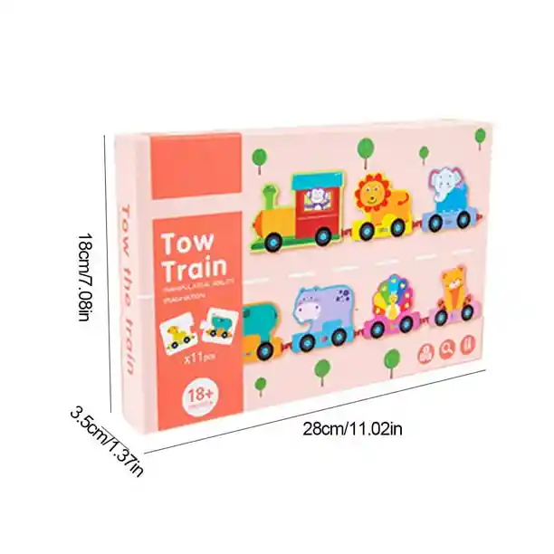 Tren De Animales Conectables Didáctico