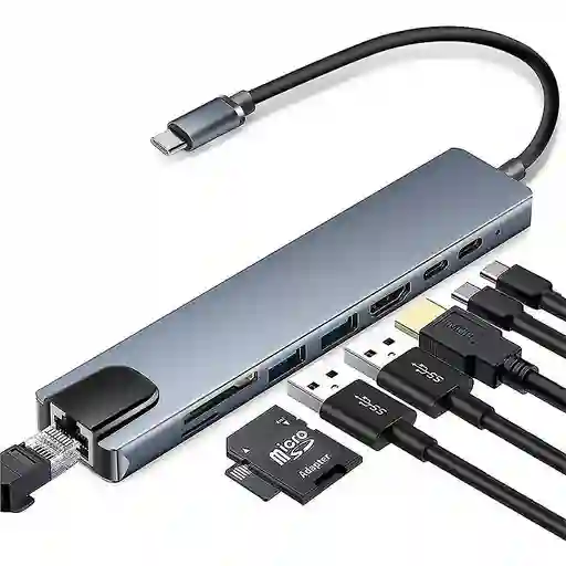Convertidor 8 En 1 Tipo C
