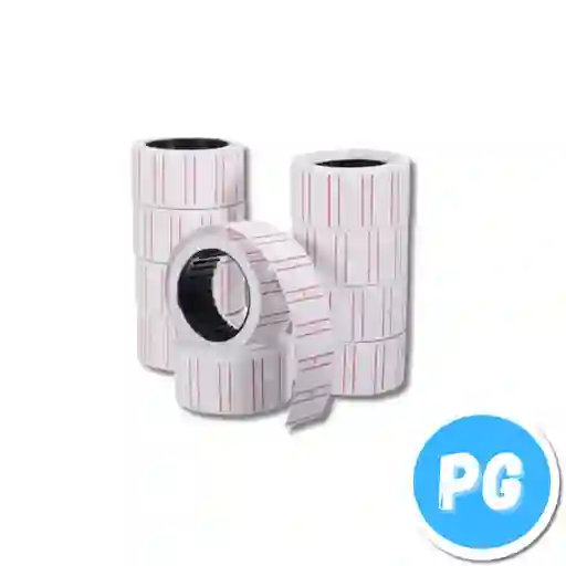 Paquete Rollo Para Tiqueteadora Motex 6600 X12 Unds Codigo Y Precio