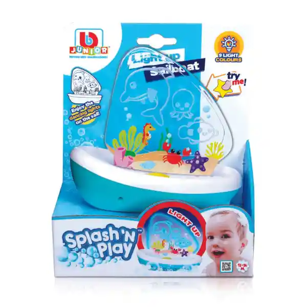 Juguete Para El Baño Barco Con Luces Niños Y Niñas