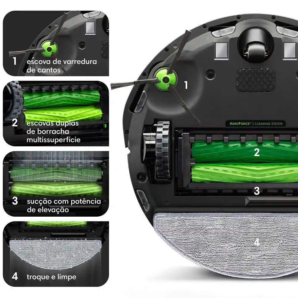 Aspiradora Barredora Mopeadora Irobot Roomba Combo I5