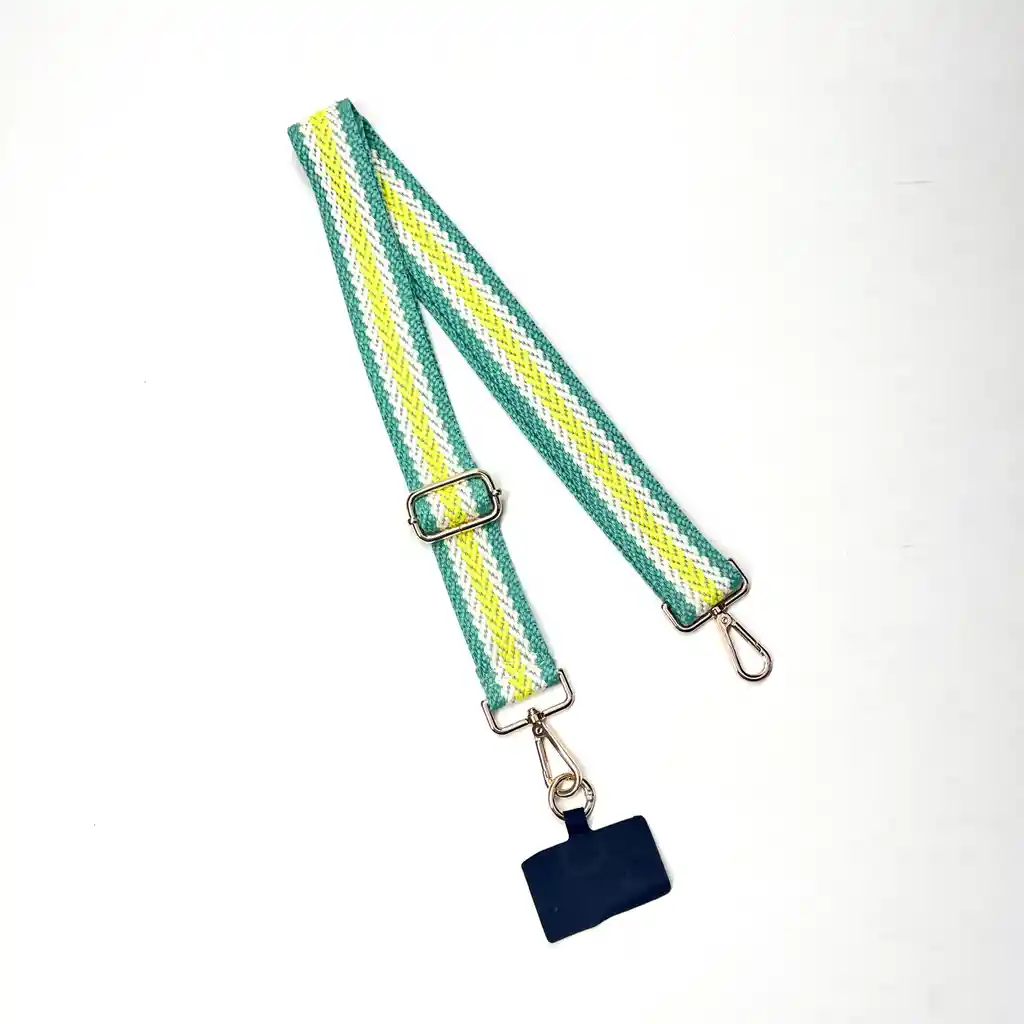 Strap Celular Chic Verde Amarillo