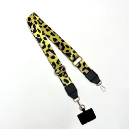 Strap Celular Animal Print Amarillo