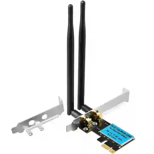 Tarjeta Wifi Doble Banda 2t2r 1200mbps Pci-e 11ac 2 Antenas