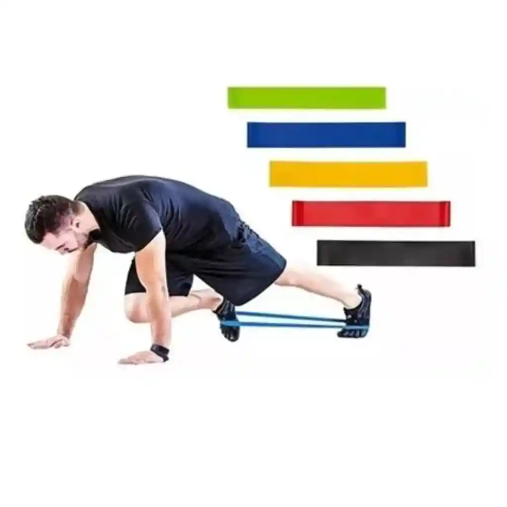 Set De Bandas De Resistencia X5 Fitness Gym Ejercicios Elast