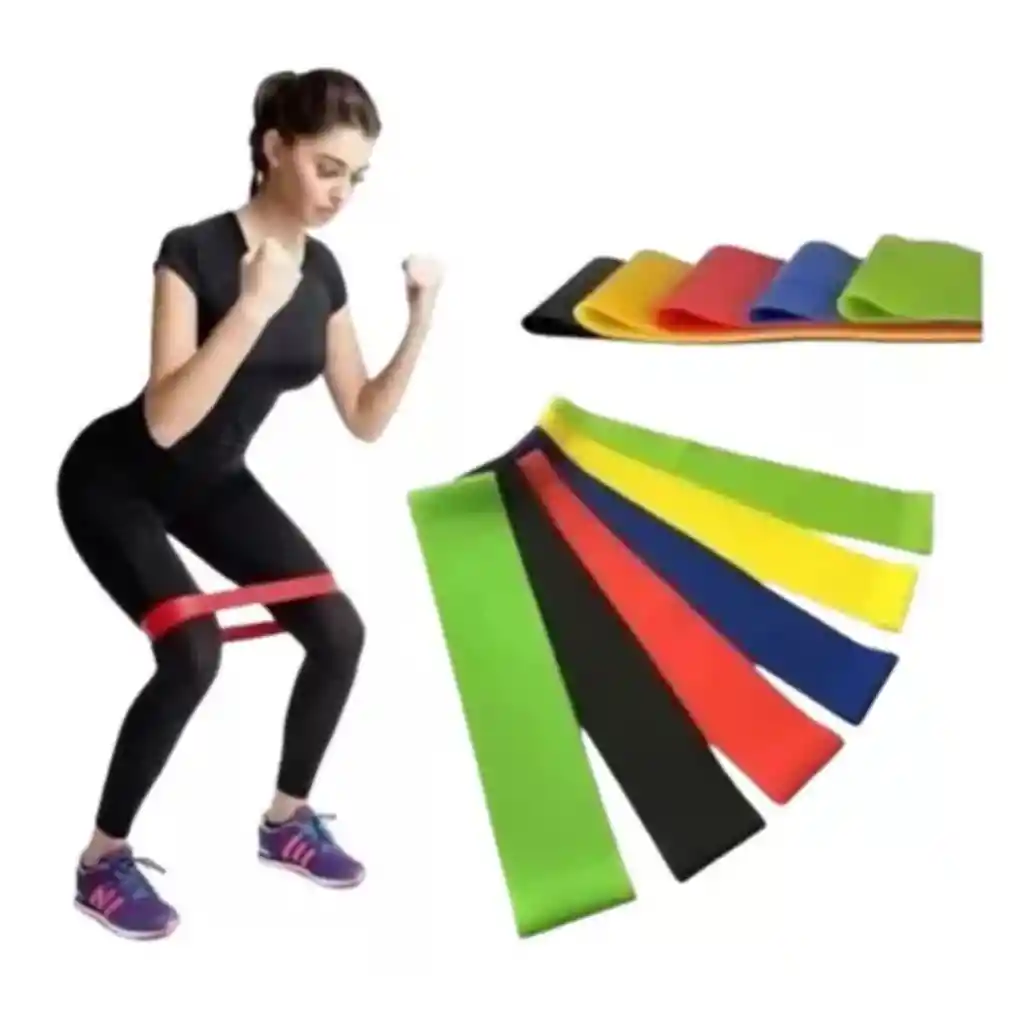 Set De Bandas De Resistencia X5 Fitness Gym Ejercicios Elast