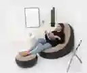 Sofá Sillón Genérico Puff Con Reposapiés Inflable.