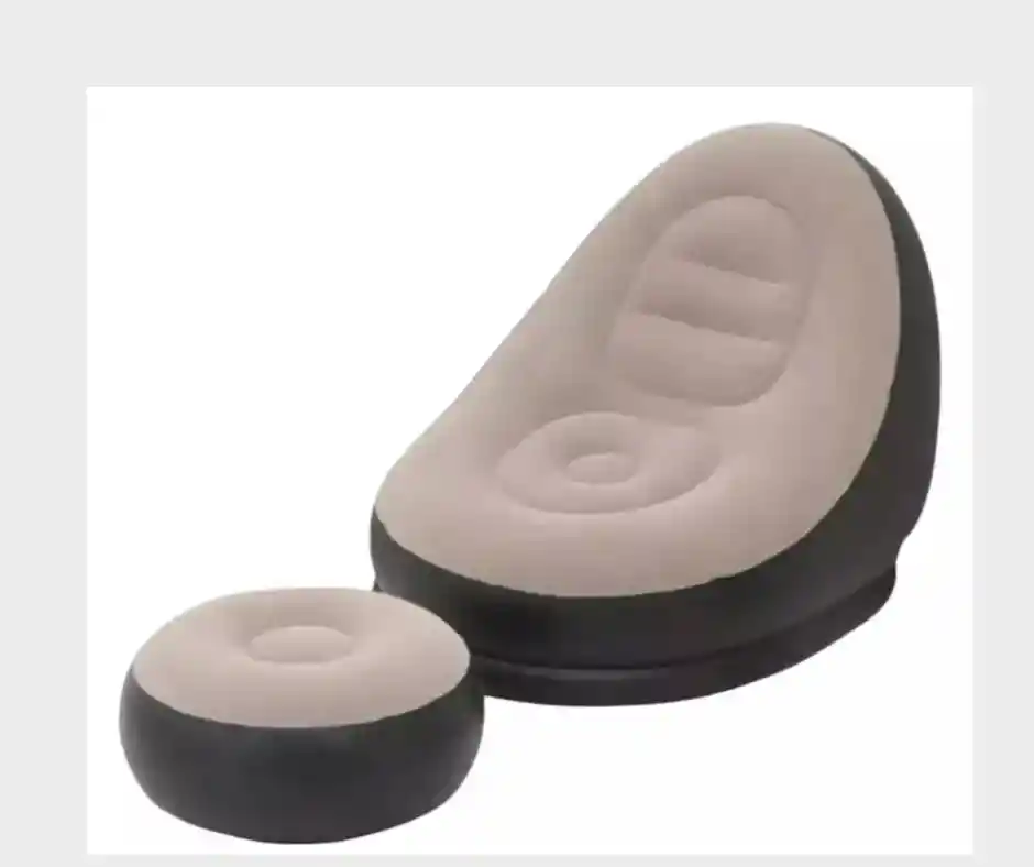 Sofá Sillón Genérico Puff Con Reposapiés Inflable.