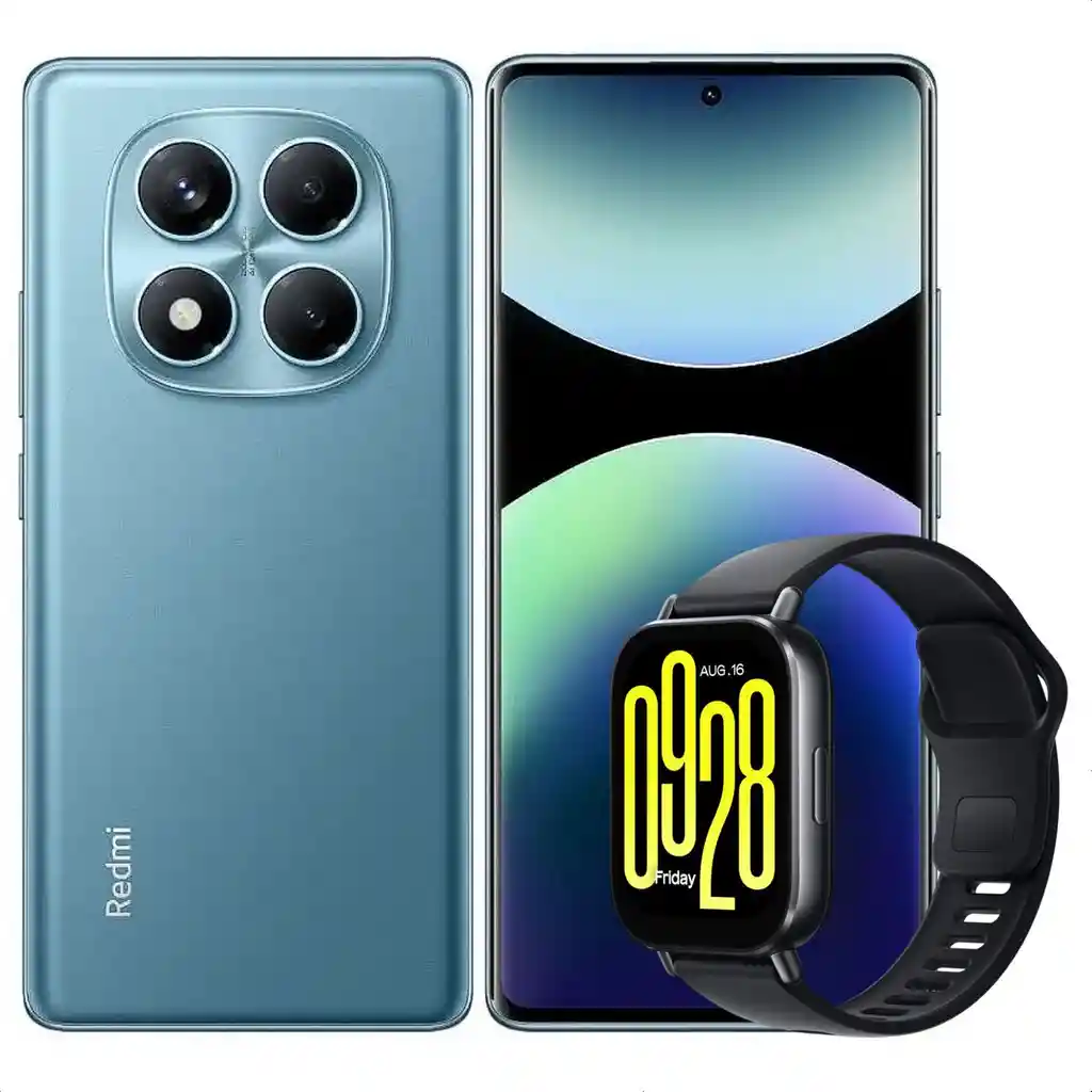 Celular Redmi Note 14 Pro 256gb /8gb Azul + Watch 5 Active Blk