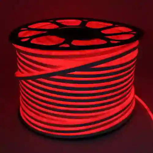 Cinta Led Smd Neon 4.5w/m Luz Roja Rollo 100m