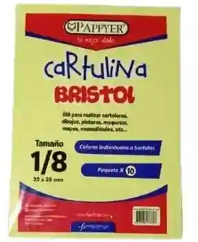 Cartulina Bristol - Paquete X 7