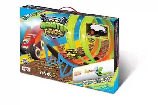 Pista De Juguete Moster Truck Doble Giro Para Niños