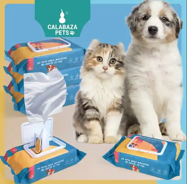 80 Pañitos Húmedos Para Mascota
