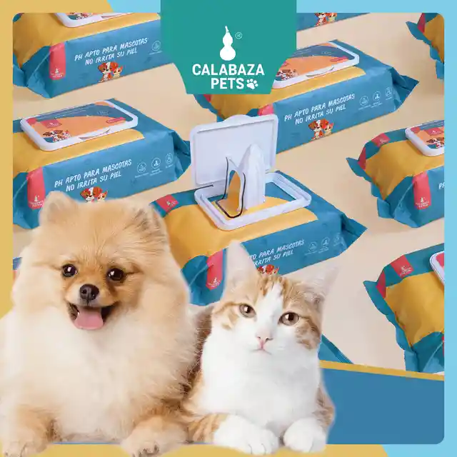 80 Pañitos Húmedos Para Mascota