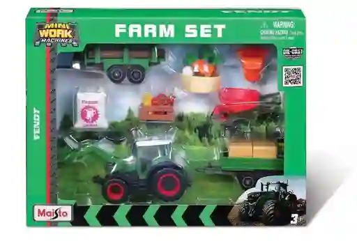 Set De Granja Y Maquinas De Trabajo Diecast Maisto Original