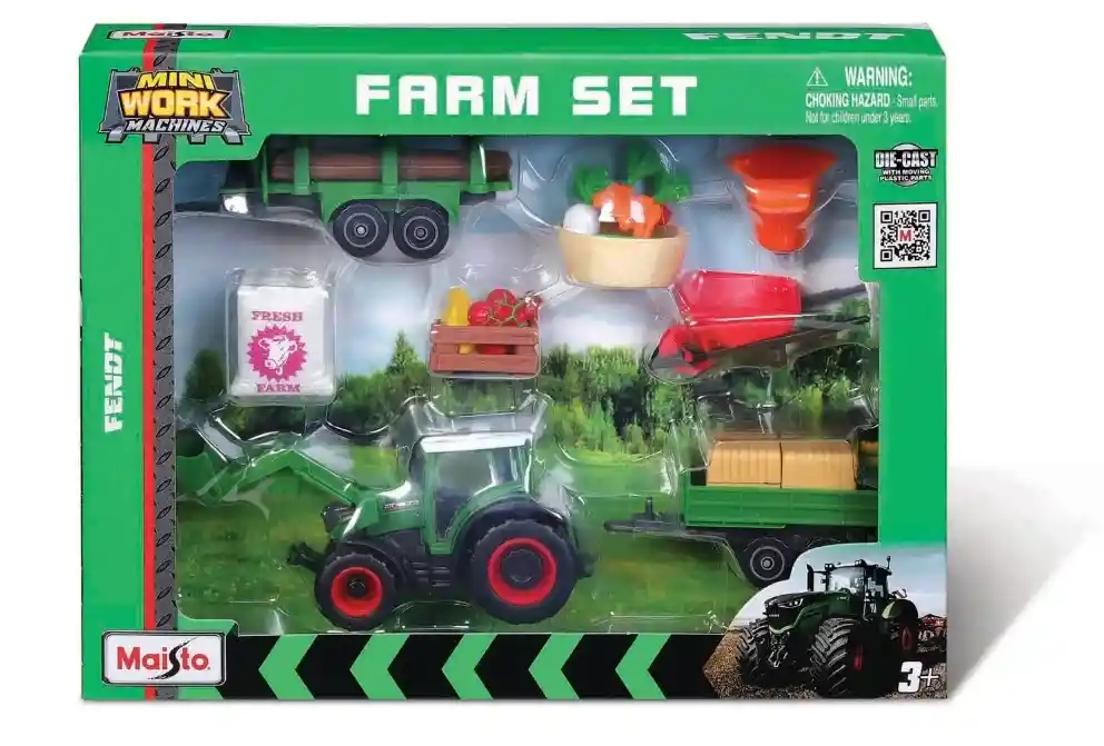 Set De Granja Y Maquinas De Trabajo Diecast Maisto Original